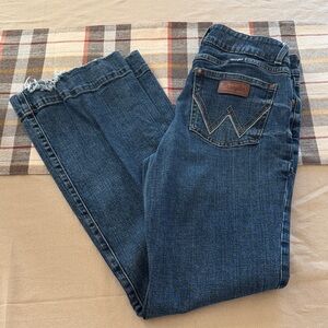 Wrangler Women's Dark Blue Straight Leg Jeans